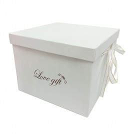 Коробка квадрат Love Gift с регулируемой высотой в 2-х размерах
