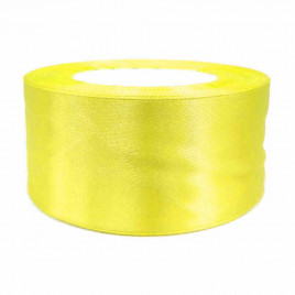 Лента атласная лимонная размер 5см*23м