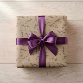 Бумага крафт в рулоне Лаванда размер 70см*10м