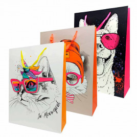 Пакет ЛЮКС Диско звери размер 31*42*12см