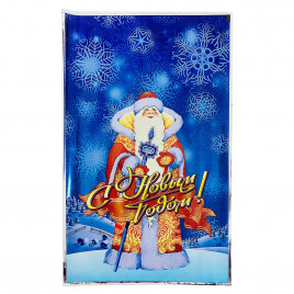 Пакет фольга Дед Мороз 25*40см уп 100шт