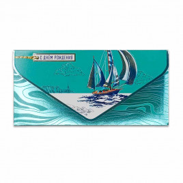 Конверт-открытка для денег С днем рождения 9,3*19см арт 1216343