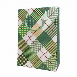Пакет ЛЮКС Клетка Тартан размер 22*31*10см