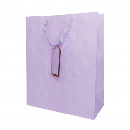 Пакет ЛЮКС Розы с тиснением размер 26*32*12см