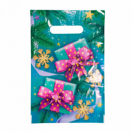 Пакет вырубной ПВД Два подарка 20*30см 35 мкм 100шт