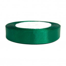 Лента атласная темно-зеленая размер 1,5см*23м