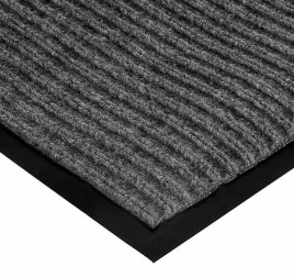 Коврик влаговпитывающий ребристый Стандарт 120*180см серый
