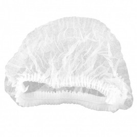 Шапочка одноразовая Шарлотта белая 100шт