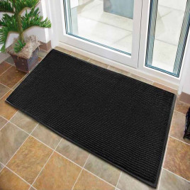 Коврик влаговпитывающий ребристый Стандарт 120*180см черный