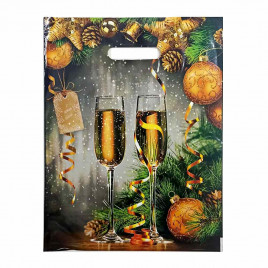 Пакет вырубной ПВД Шампанское 31*40см 60 мкм 50шт