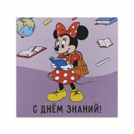 Мини-открытка 1 сентября Минни №6 7*7см