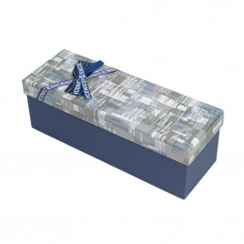 Коробка прямоугольная с бантиком узкая размер 23*9*9см