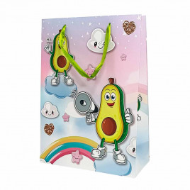 Пакет ЛЮКС Счастливый авокадо размер 22*31*10см