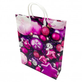 Пакет сумка размер 32*40см Сиреневые украшения