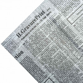 Бумага тишью в листах Газета белая размер 50см*66см