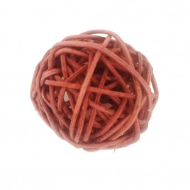 Шар из ротанга коричневый D-5см