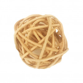 Шар из ротанга бежевый D-5см